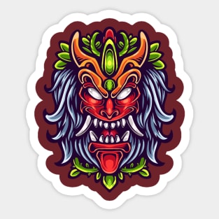 Oni mask Sticker